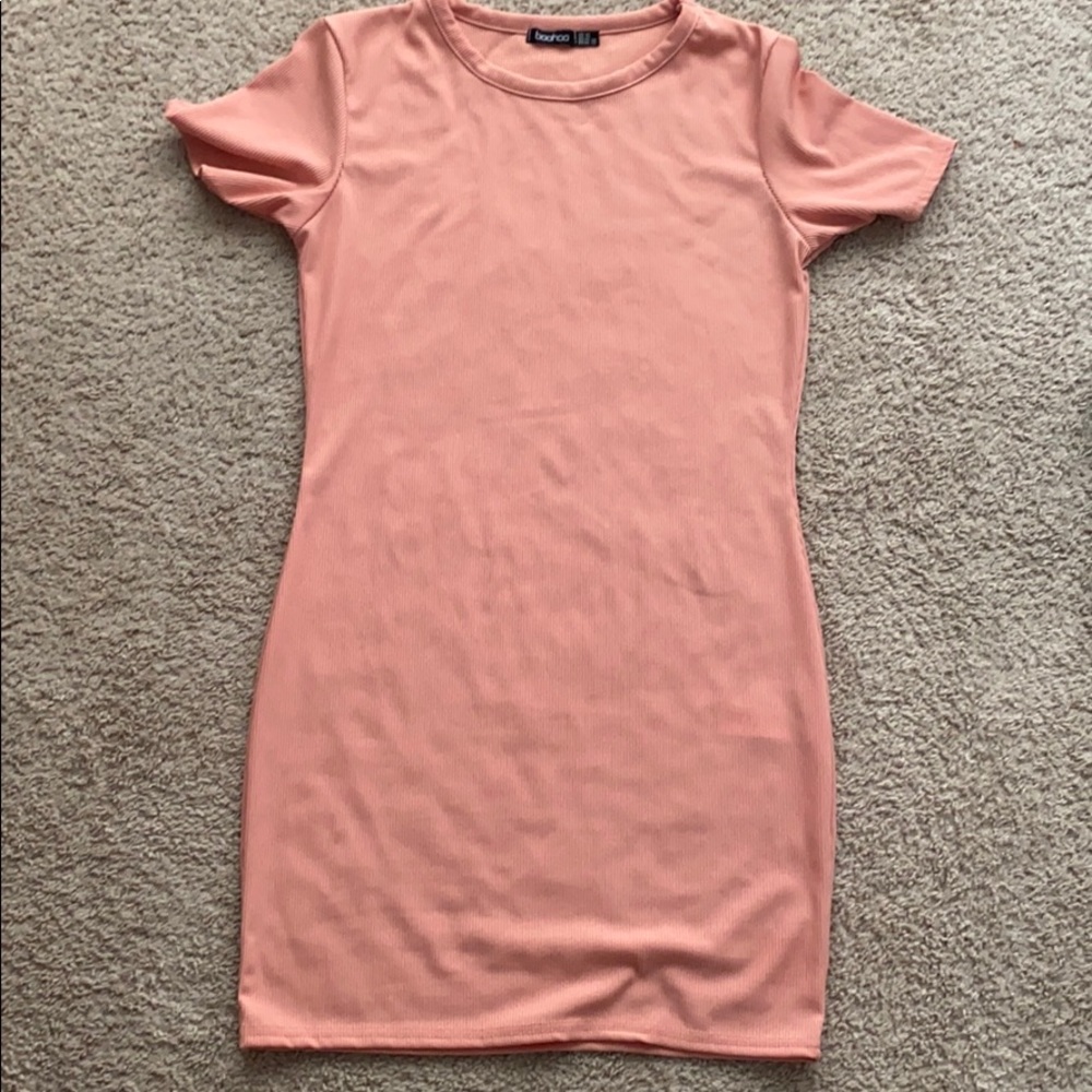 Coral colored dress